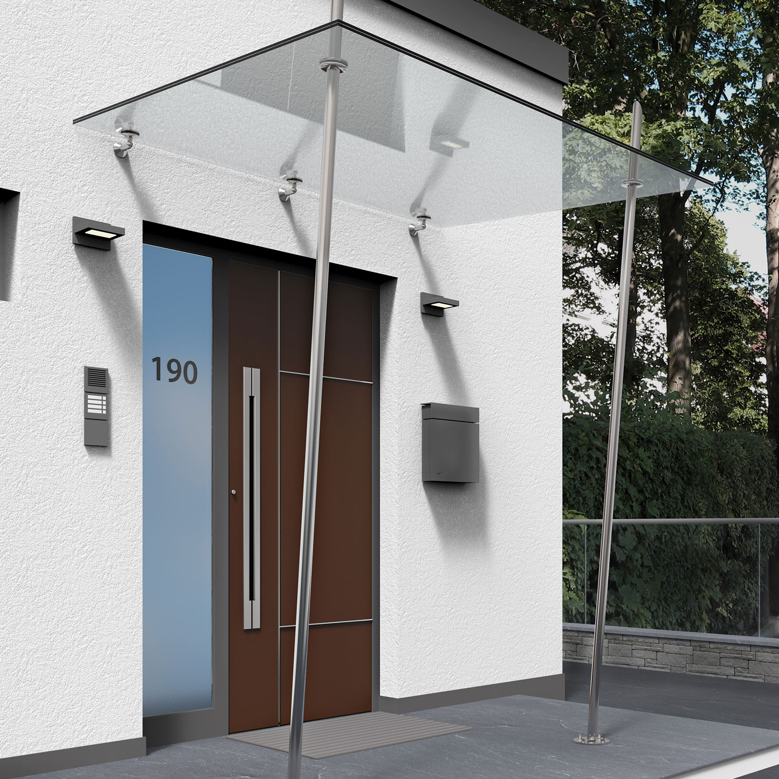 Glas für den den Außenbereich