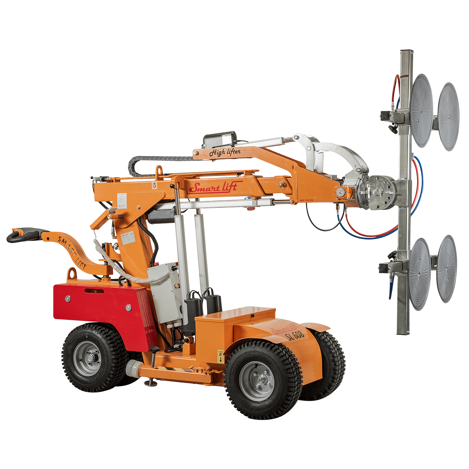 Seitenaufnahme des Mietkrans "Smart Lift".